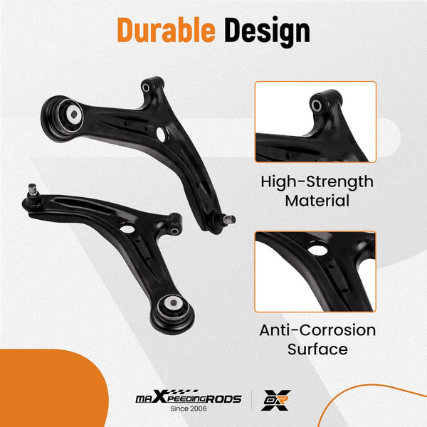 maXpeedingrods Front Lower Suspension Control Arms Wishbones for Fiesta MK6 MK7 2008-on