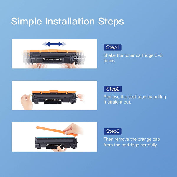 GPC Image Black Toner Cartridge, Compatible with HP 44A CF244A for LaserJet Pro M15w M15a MFP M28w M28a, 1000 Page Yield