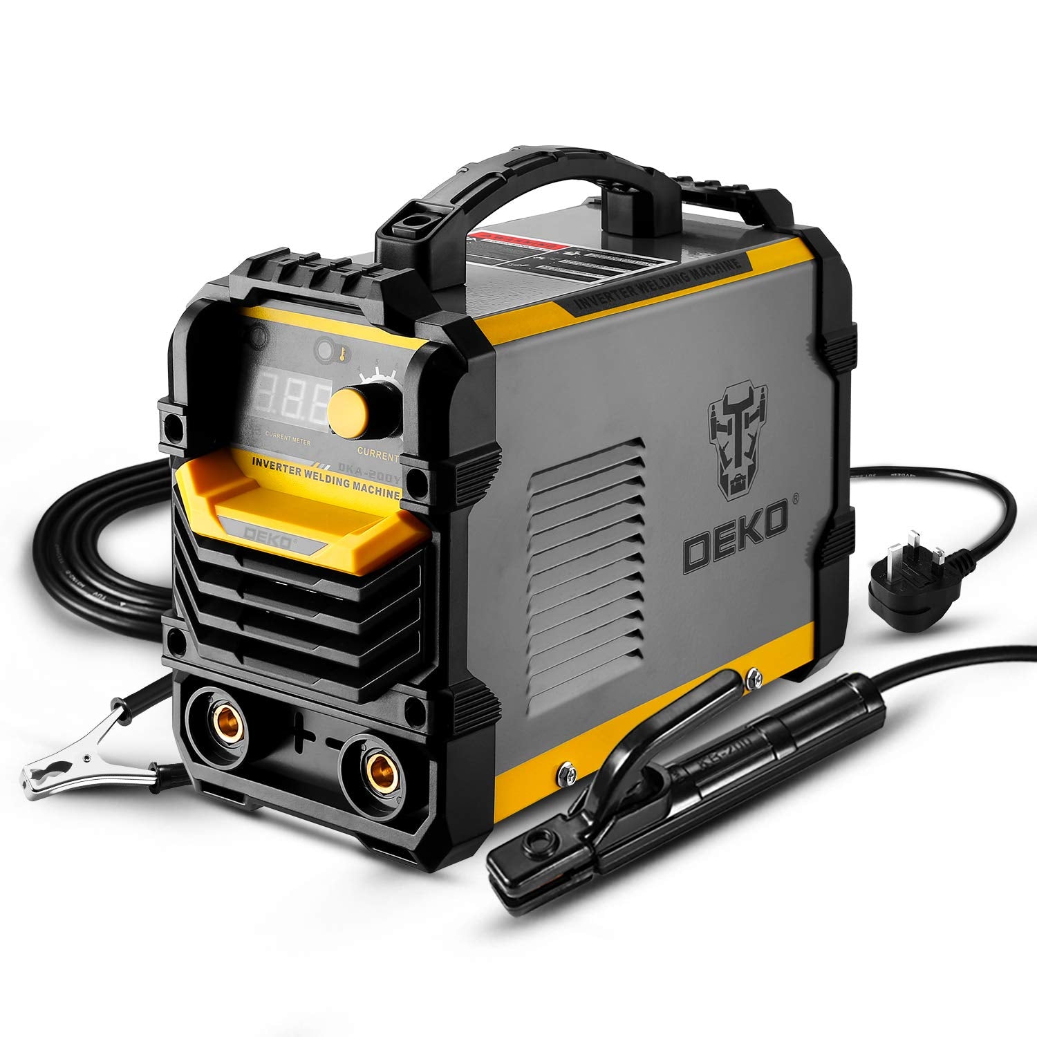 MIG Welder 135Amp: DEKO 220V Flux Core MIG/Lift TIG/Stick 3-in-1 Welding Machine IGBT Inverter Portable Kit with Welding Gun, Wire