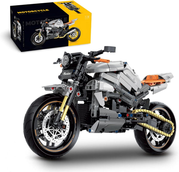 Motorcycle Building Blocks Toys, Motorbike Model Building Kit for Boys, 634 Pieces Construction Engineering Motorcycle Bricks, STEM Educational Toy, Gift for Adults and Kids