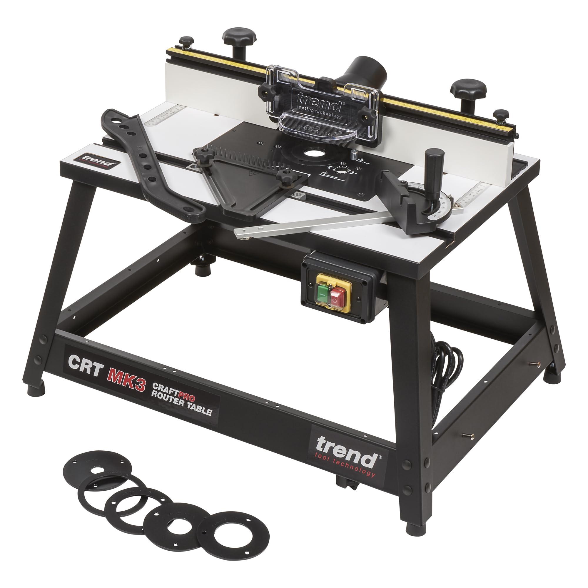 Trend Portable Benchtop Router Table with Robust Construction for Workshop & Site Use, 240V, CRT/MK3