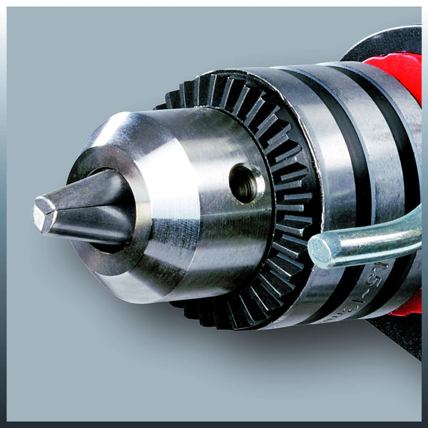 Einhell TC-ID 1000 E Impact Drill | Hammer Drill With Auxiliary Handle, Soft Grip, Speed Control | 1010W Electric Drill With Percussion Hammer Drilling Function , Red