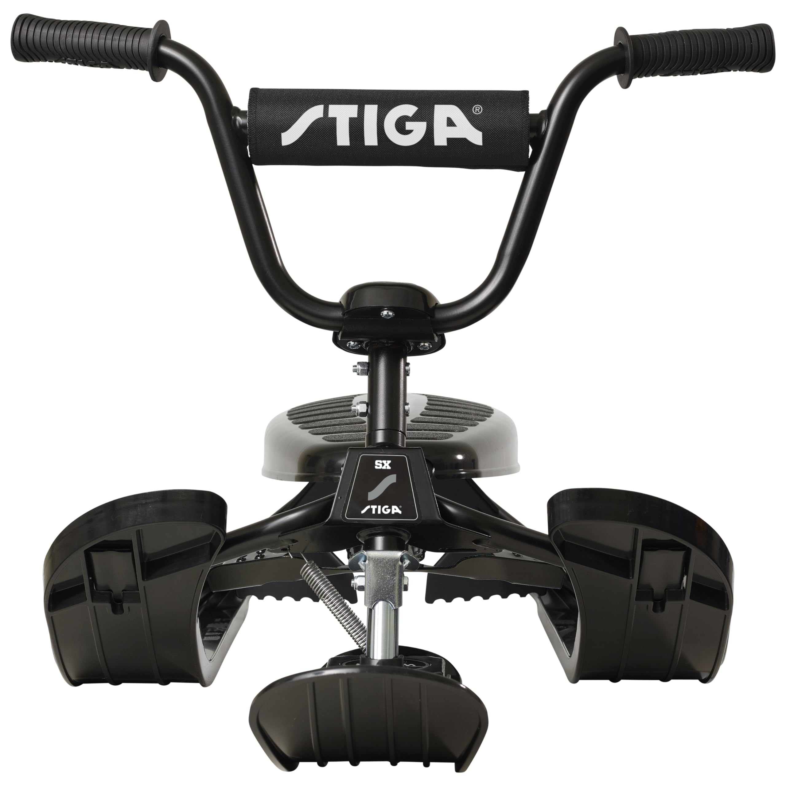 STIGA Snowracer Curve SX Racing Snow Sledge with BMX Steering Wheel and Brakes, for Children from 7 Years Old