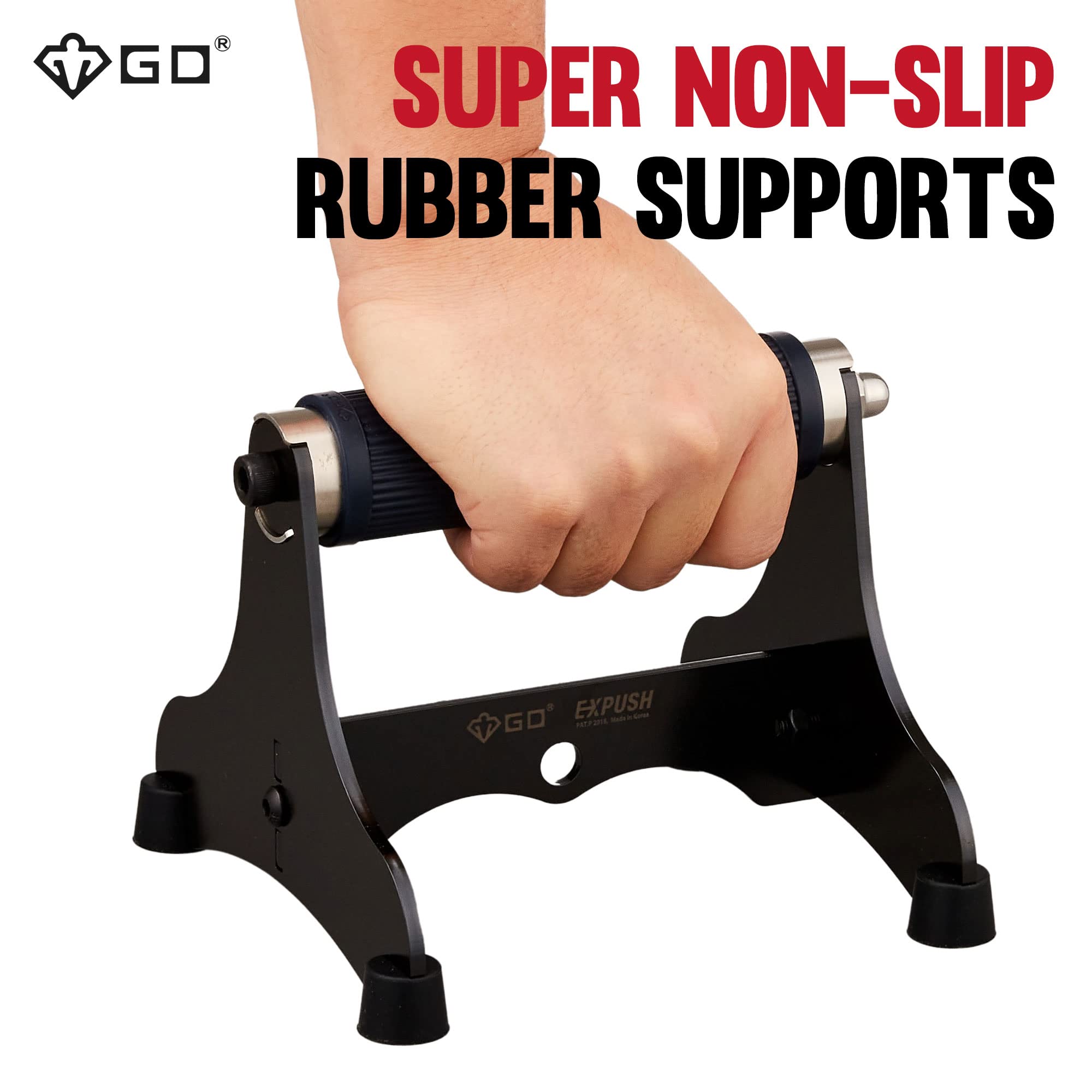 GD Expush Metal push up bars Non-Slip Push Up Bar Muscle Pushup Stands Non-slip silicon grip Essential Home Workout Equipment