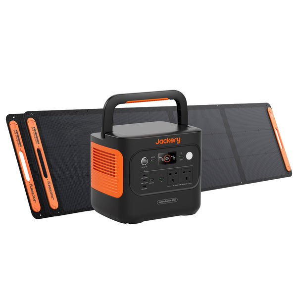 Jackery Explorer 2000V2 Portable Power Station (2024 New) + 2x 200W Solar Panels, 2040Wh LiFePO4, 2000W AC & 100W USB-C Output, 1-Hour Fast Charge, Solar Generator for Camping & Backup
