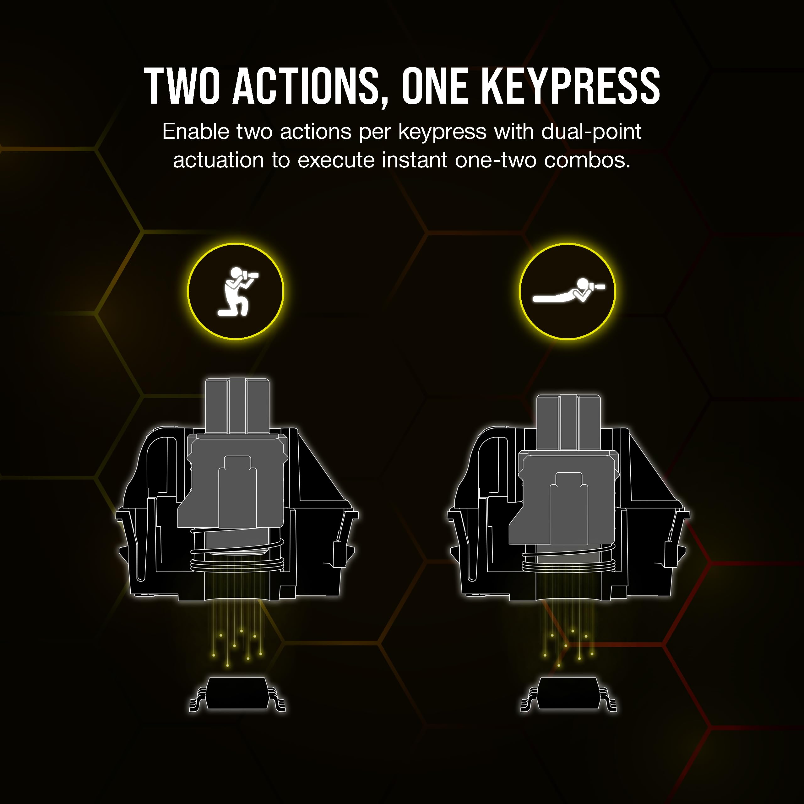 CORSAIR K70 MAX RGB Magnetic Mechanical Wired Gaming Keyboard – MGX Adjustable Switches, Simultaneous SOCD and Rapid Trigger, PBT Double-Shot Keycaps, Sound Dampening, 8000Hz Polling, QWERTY UK, Black