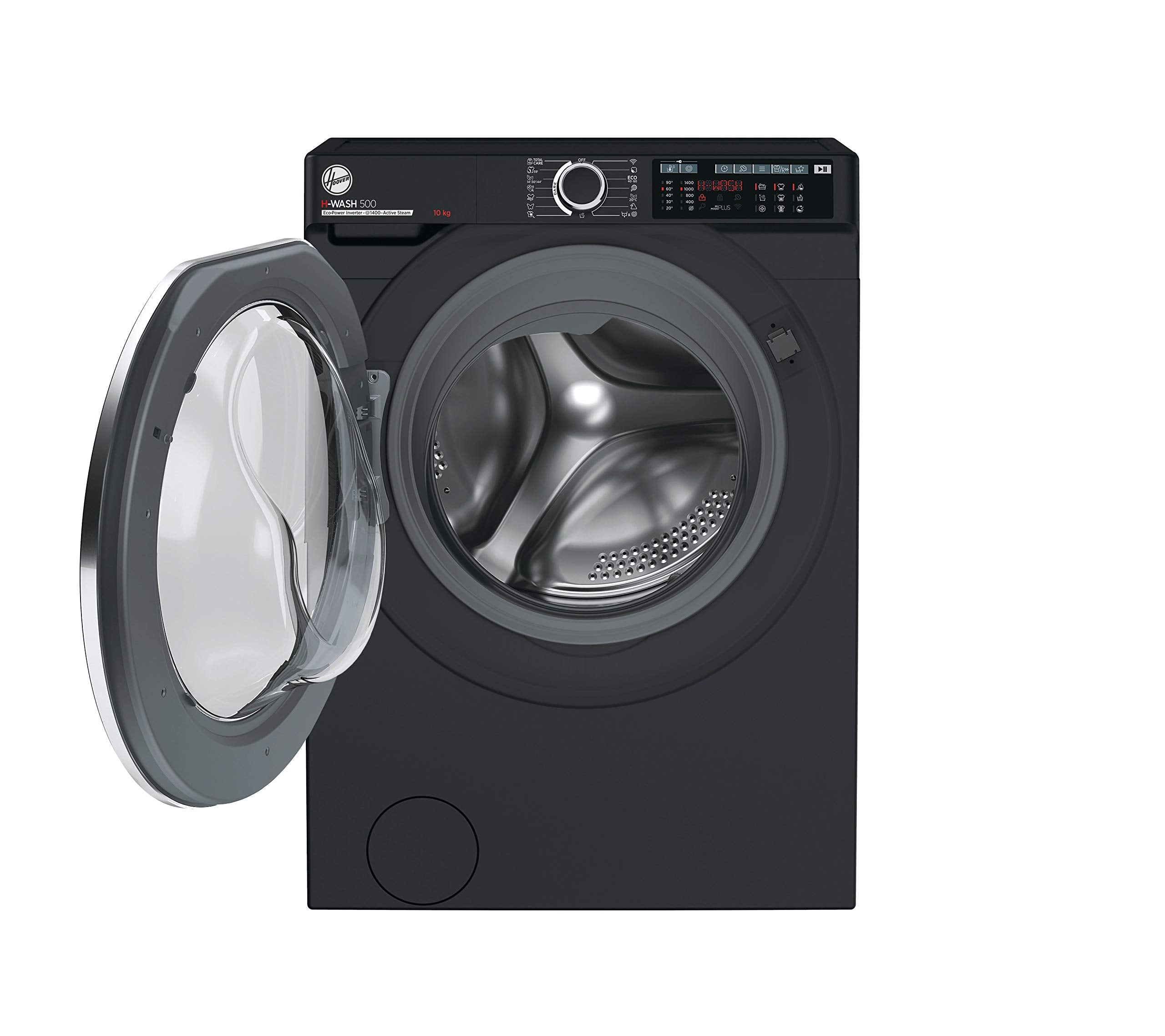Hoover H-WASH 500 10kg Freestanding Washing Machine, 1400 RPM, A Rated, ECO‑Power Inverter Motor, hOn App, 60 Programmes, Care Dose, Power Care System, White, 60x59x85 cm ‑ HW 410AMC/1-80