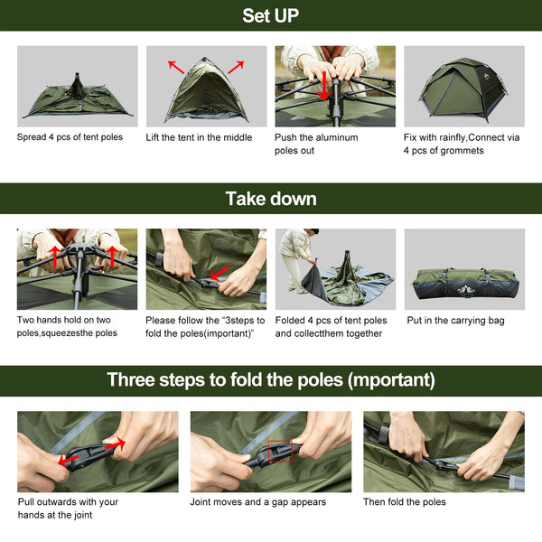 Night Cat Pop Up Tent for 3 4 Man: Waterproof Camping Tent Easy Set Up for Family Festival Camping Picnic in Garden Backyard Park