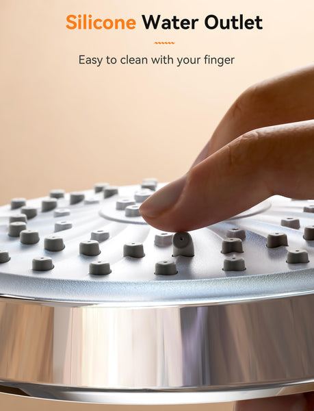 Magichome High Pressure Shower Head and Hose, 5 Spray Modes Shower Head with 1.5m Hose, Large Powerful Flow Handheld Showerhead for Low Water Pressure