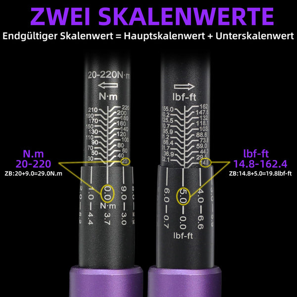 Torque Wrench 1/4 Bike Torque Wrench 1-25nm Torque Wrench Set 63ps with 100mm Extension bar and Socket