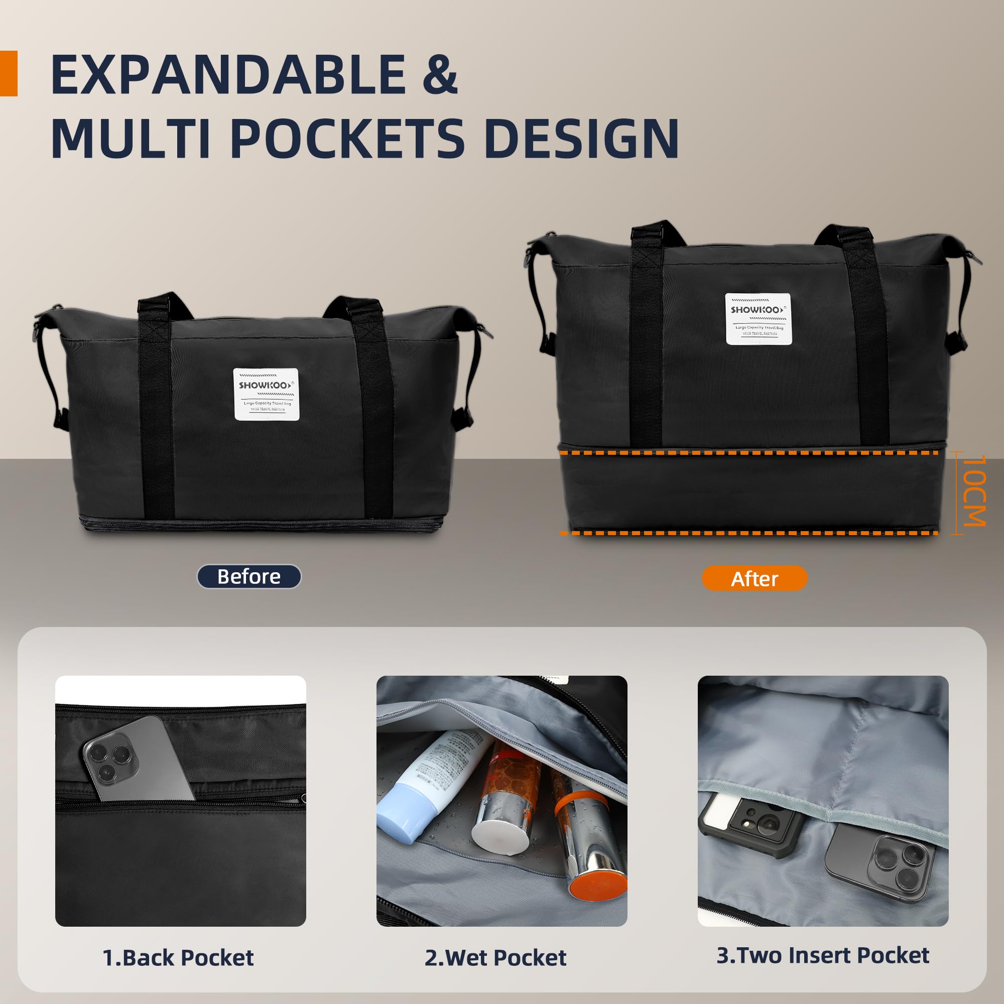 SHOWKOO Suitcase Large 28-Inch Expandable PC+ABS Hard Shell Travel Luggage Lightweight Durable High Capacity with Double Spinner Wheels TSA Lock, 28" Green