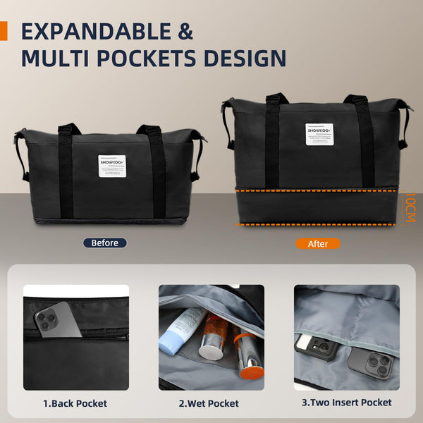 SHOWKOO Suitcase Large 28-Inch Expandable PC+ABS Hard Shell Travel Luggage Lightweight Durable High Capacity with Double Spinner Wheels TSA Lock, 28" Green