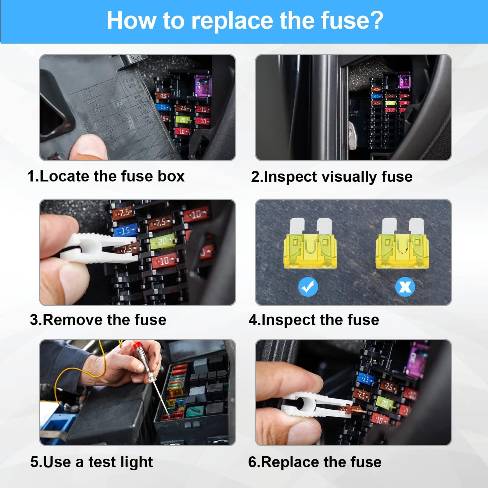 JOREST 300Pcs Car Fuses Assorted Kit, 160 Mini Blade Fuses Automotive + 90 Standard Mixed Fuses + 50 Micro Fuse Set + Fuse Puller – for RV Truck Motorcycle(2Amp 3A 5A 7.5A 10A 15A 20A 25A 30A 35A 40A)