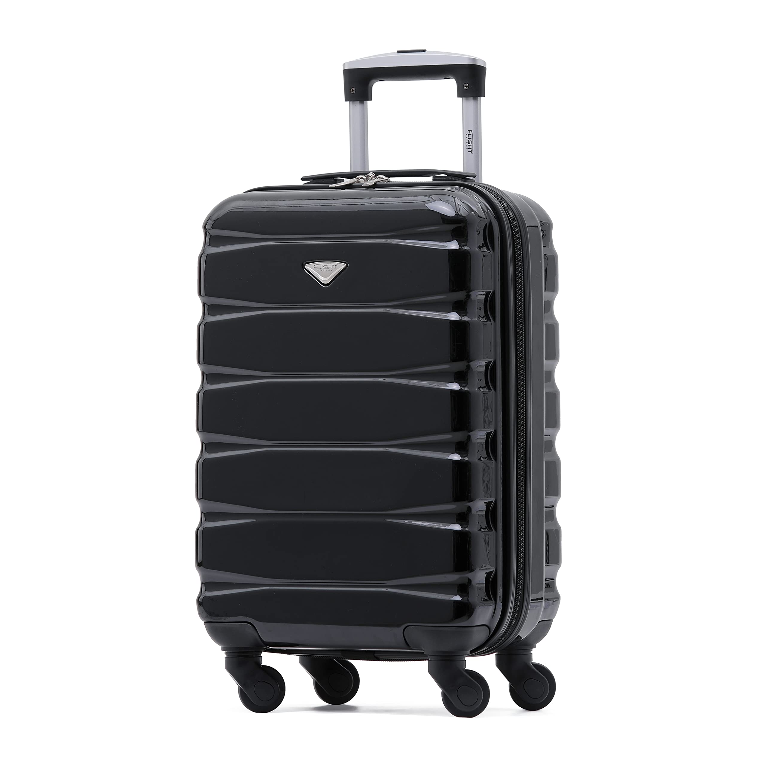 Flight Knight Set of 3 Lightweight 4 Wheel ABS Hard Case Suitcases Cabin & Hold Luggage Options Approved for Over 100 Airlines Including easyJet, British Airways, Ryanair, Jet2 & Many More