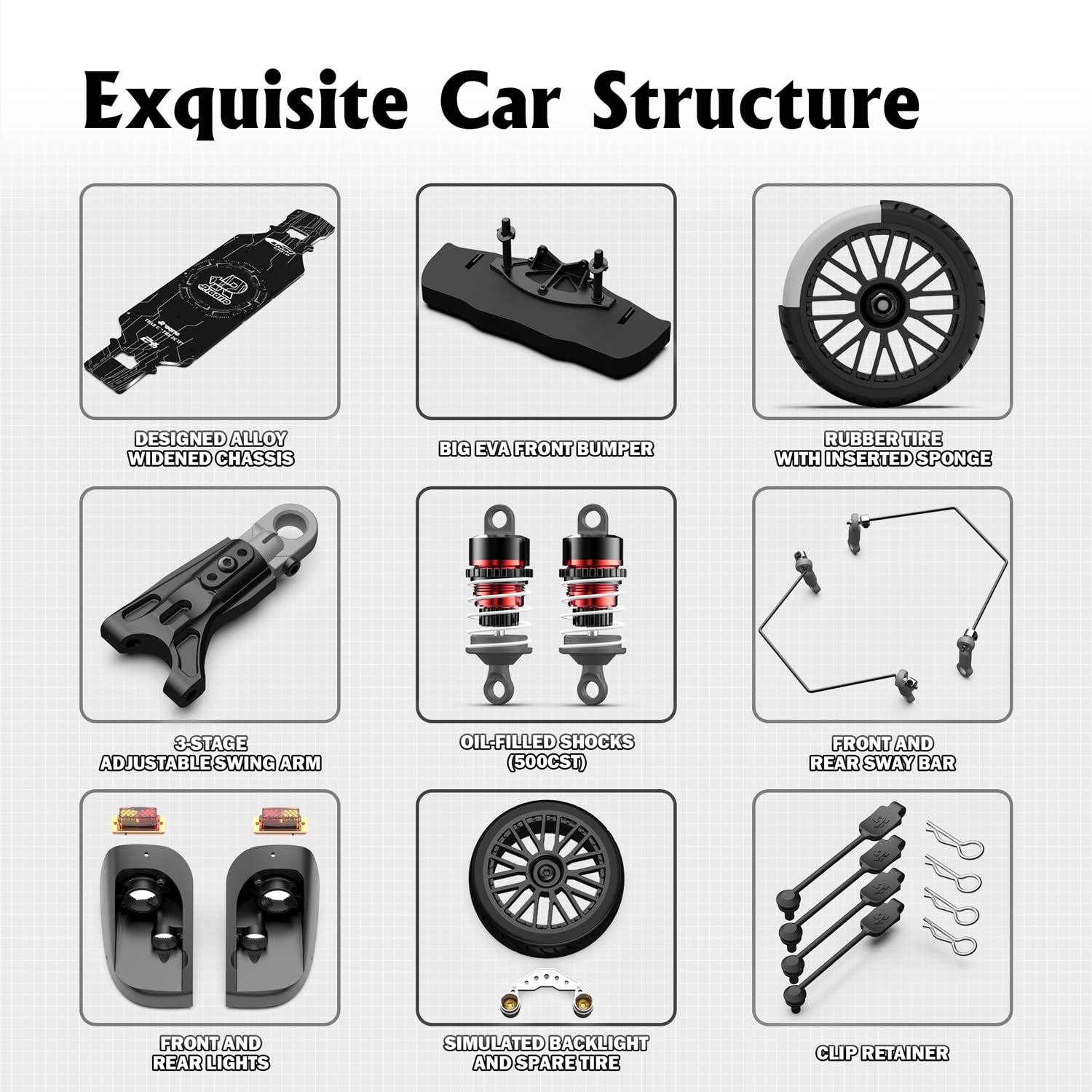 AMORIL 1/10 RTR Brushless Fast RC Cars for Adults,Max 50mph Hobby Electric Off-Road Monster Truck,Waterproof High Speed RC Car 4WD Remote Control Car with 3S Lipo,Green