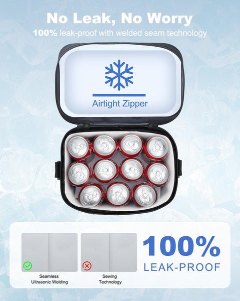 YULEEE 7/15/20L Insulated Cooler Bag - Large Multi-Functional Picnic Lunch Bag for Men & Women,Waterproof Leakproof Perfect for Beach, Family,Travel, Camping, Work,BBQ,and Outdoor Activities