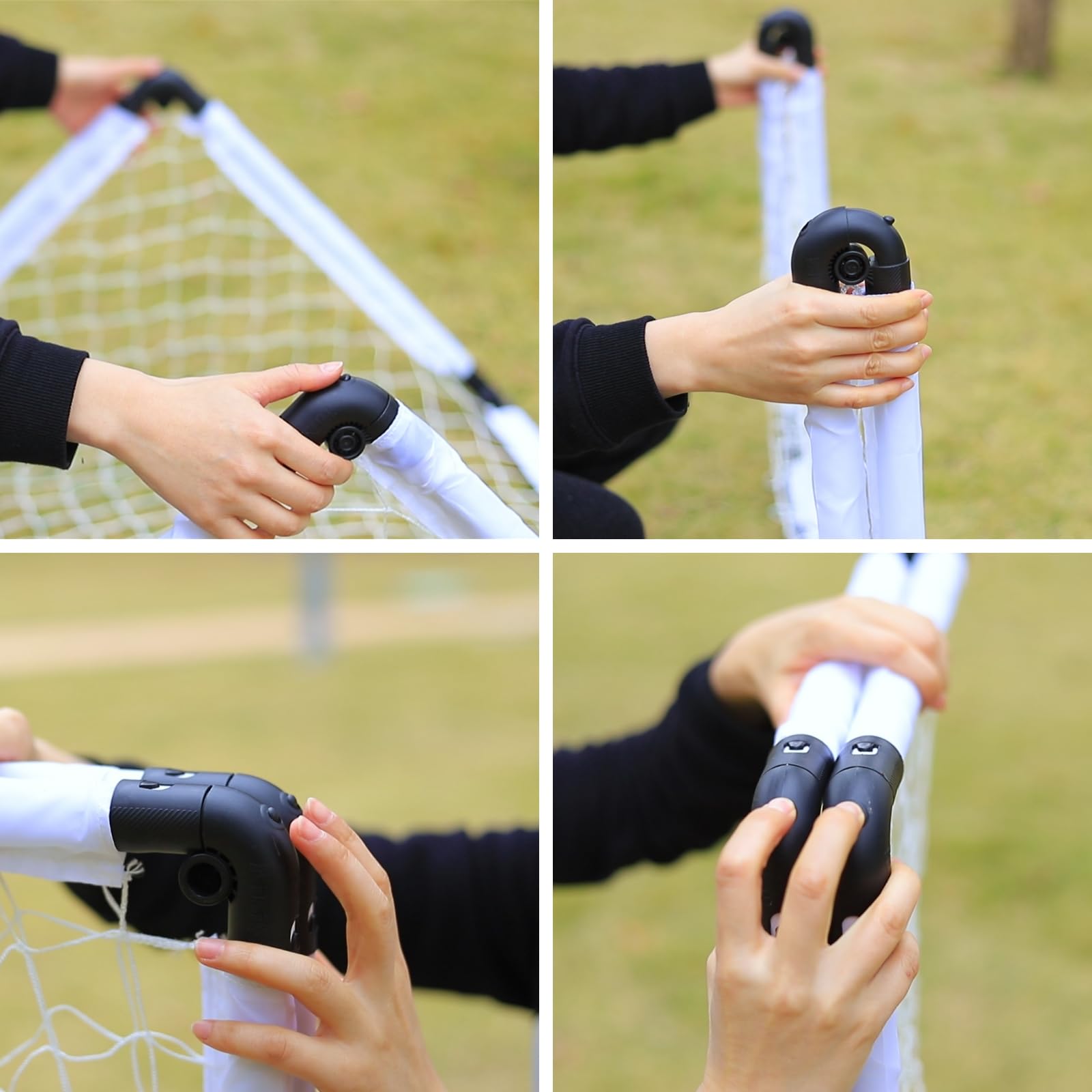 LZHDZQD Football Goal, Goal Posts For Kids, Foldable Football Goals and Kids Football Set, 115 x 80 cm White Kids Football Goals for the