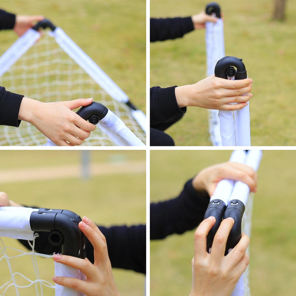 LZHDZQD Football Goal, Goal Posts For Kids, Foldable Football Goals and Kids Football Set, 115 x 80 cm White Kids Football Goals for the