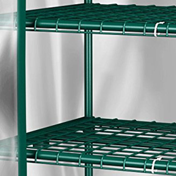 Home-Complete HC-4201 Mini Greenhouse-4-Tier Indoor Outdoor Sturdy Portable Shelves-Grow Plants, Seedlings, Herbs, or Flowers In Any Season-Gardening