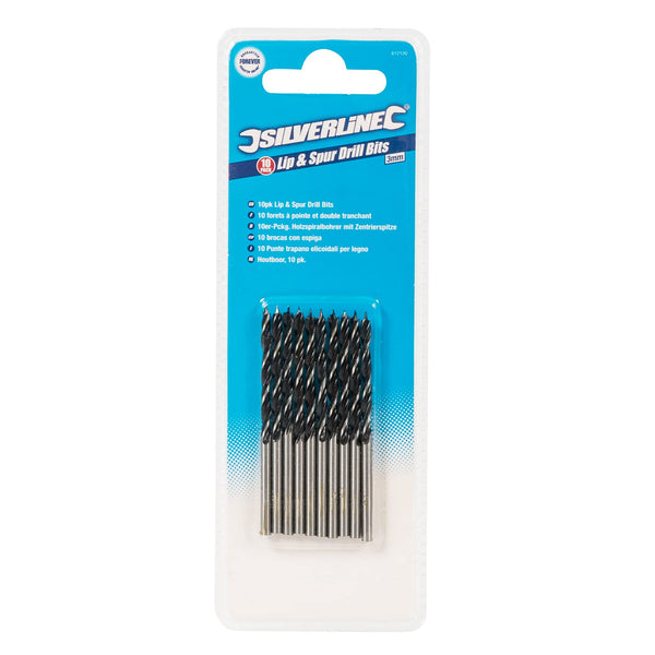Silverline 425714 Lip and Spur Drill Bits 6 mm 10pk