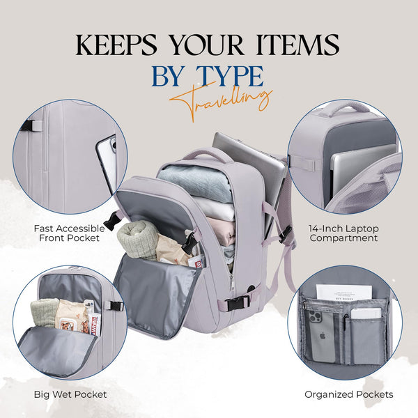 for Ryanair Cabin Bags 40x20x25 Underseat Bag,Small Travel Backpack Cabin Size Carry-ons for Women Men,Hand Luggage for Overnight,Casual Daypack with Laptop Compartment,Anti Theft Pocket