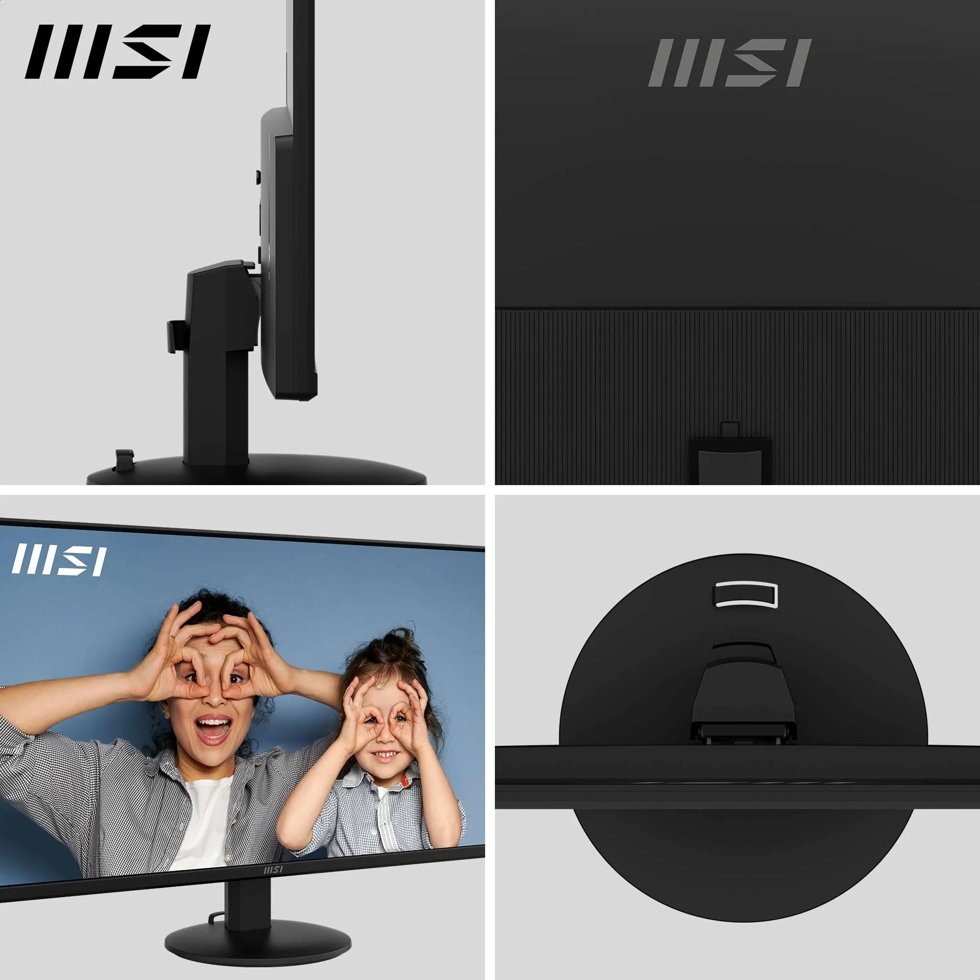 MSI PRO MP251 24.5 Inch Full HD Office Monitor - 1920 x 1080 IPS Panel, 100 Hz, Eye-Friendly Screen, Built-in Speakers, Tilt-Adjustable - HDMI 1.4b, D-Sub (VGA)