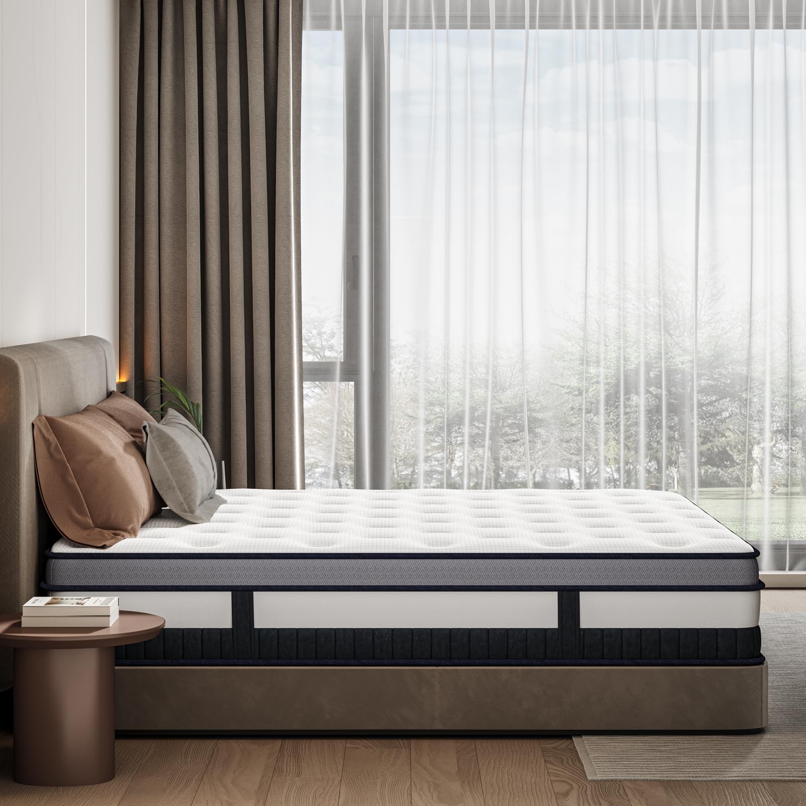 Vesgantti 3FT Single Mattress, 11 Inch Pocket Sprung Mattress Single with Breathable Foam and Individually Pocket Spring - Medium, Luxury Box Top Collection