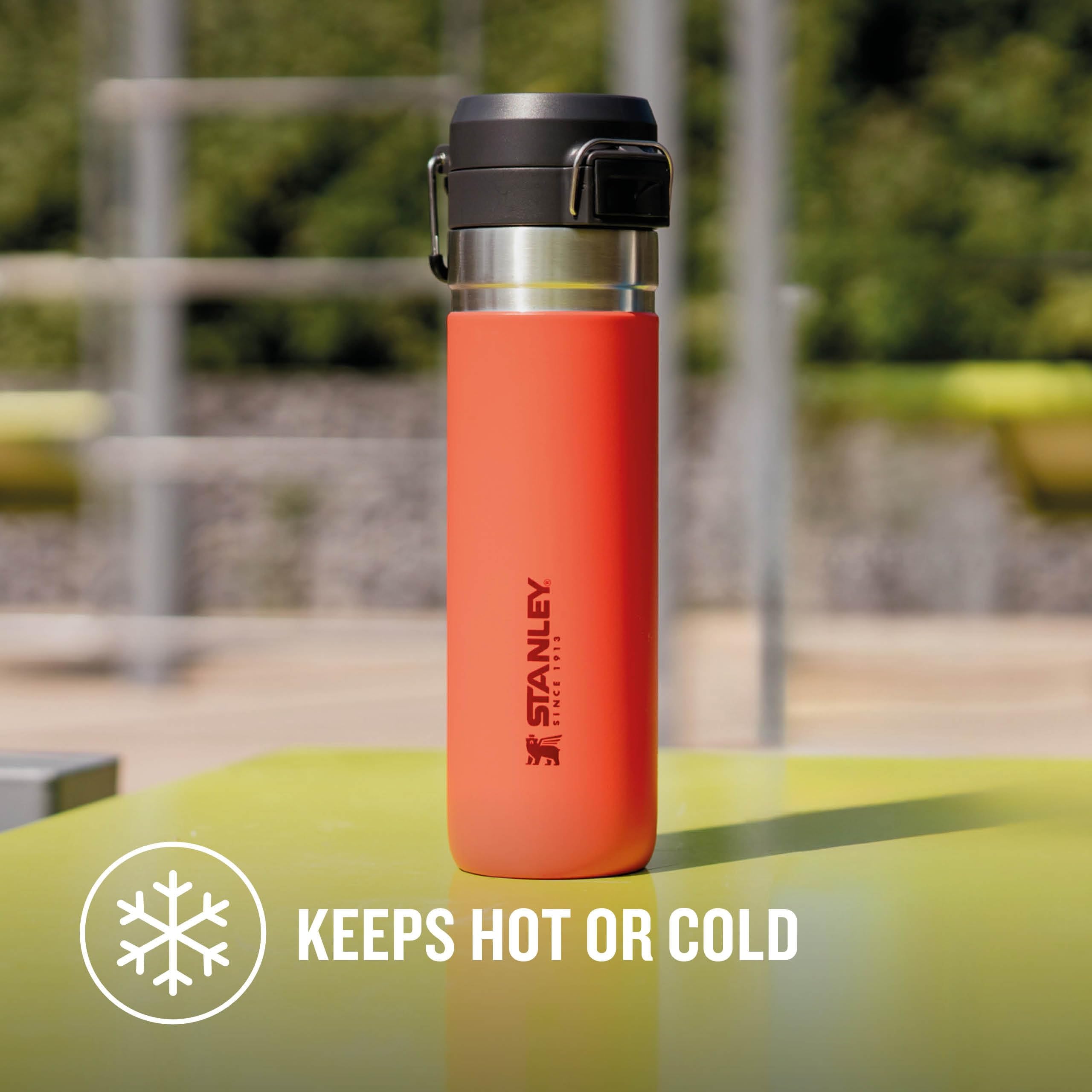 STANLEY Quick Flip Stainless Steel Water Bottle 0.47L - Keeps Cold For 7 Hours - Leakproof - BPA-Free Thermal Flask - Dishwasher Safe - Cup Holder Compatible