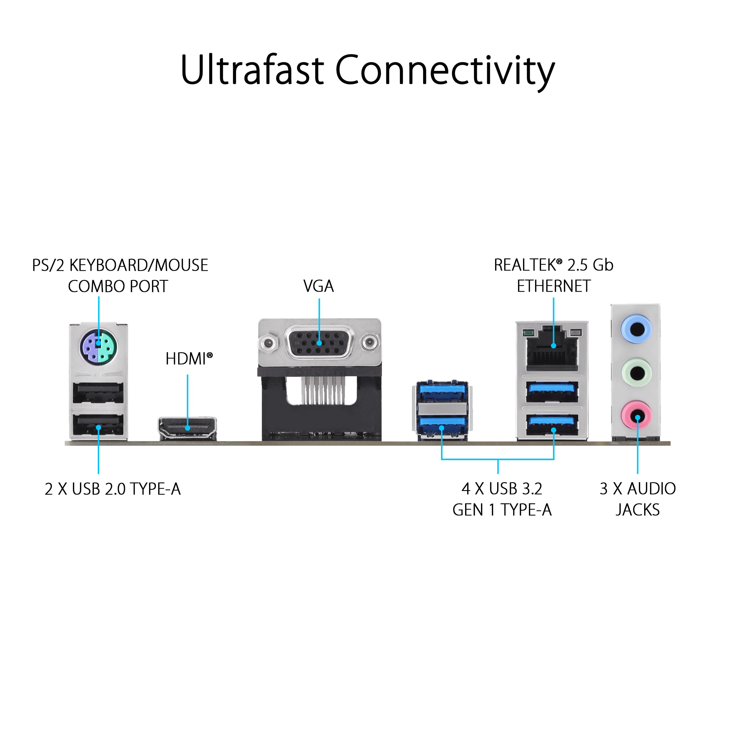 ASUS PRIME B760M-A WiFi D4 Intel LGA 1700, 4 x DIMM DDR4, 1 x Display Port, 2 x HDMI Ports