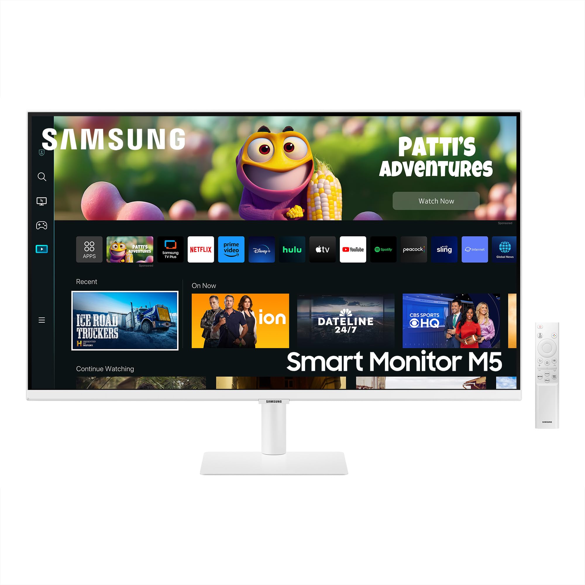 Samsung LS43DM702UUXXU 43" 4K Ultra HD HDR10 Smart Monitor with Speakers - 3840x2160, USB-C, HDMI, WiFi, Bluetooth, Smart Hub for TV streaming, Catch Up Apps and Gaming Hub