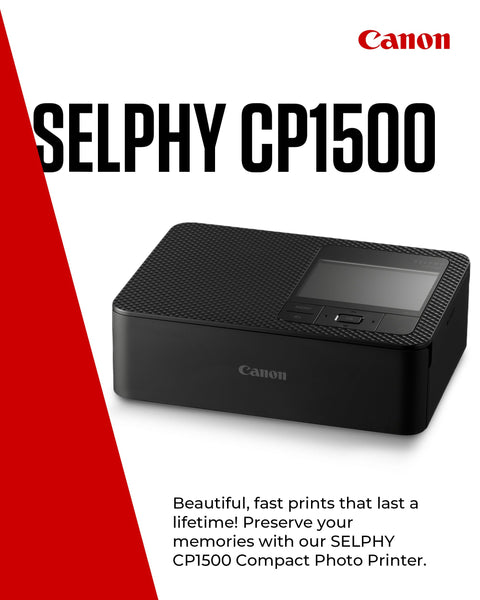 Canon SELPHY CP1500 Compact Photo Printer – Wireless Printing, Long-Lasting Prints, USB-C & SD Card Connectivity – Ideal for Scrapbooks & Photo Albums, White GB