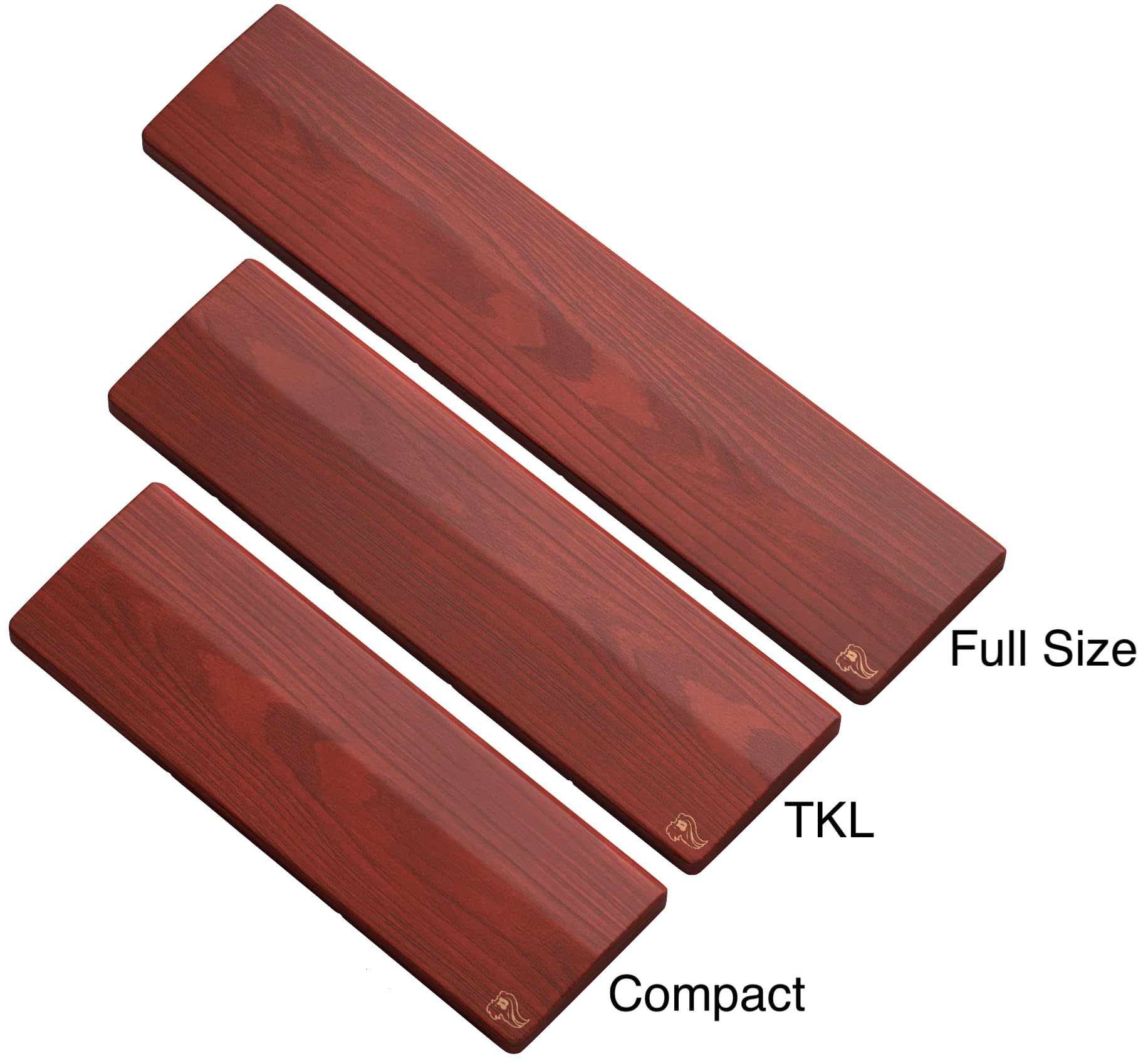 Glorious Gaming Wooden Keyboard Wrist Rest (TKL) - White Ash Wood, Medium-Coarse Grain, Smooth Surface, Sweat & Oil Resistant, Easy Clean, Anti-Slip Rubber Base, 360 x 100 x 19mm - Onyx