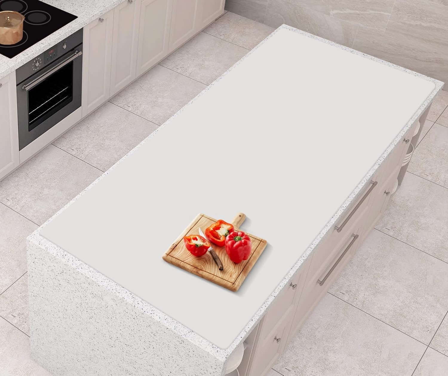 AECHY Extra Large Silicone Mat 120x60x0.2cm, Versatile Silicone Sheet Odorless Heat Resistant Mat Waterproof Silicone Mats for Kitchen Counter