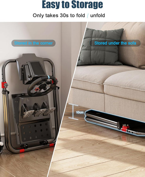 DIWANGUS Steering Wheel Stand, Adjustable Racing Wheel Stand Fit for Logitech G29/G923/G920, for Thrustmaster T300/T248