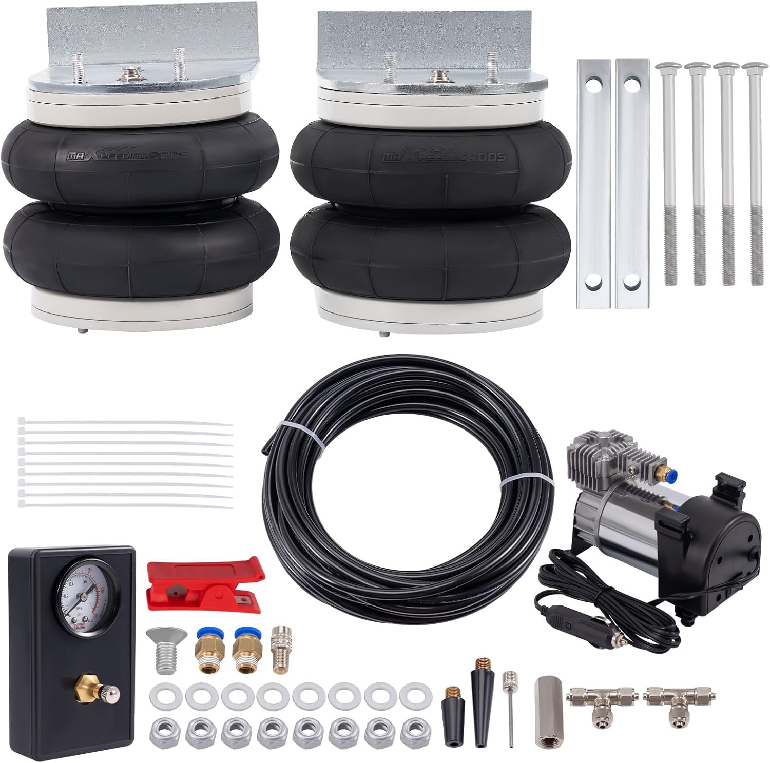 maXpeedingrods Air Suspension Bag Kit + Compressor for Vauxhall Movano, for Renault Master 2010-2024 4000kg