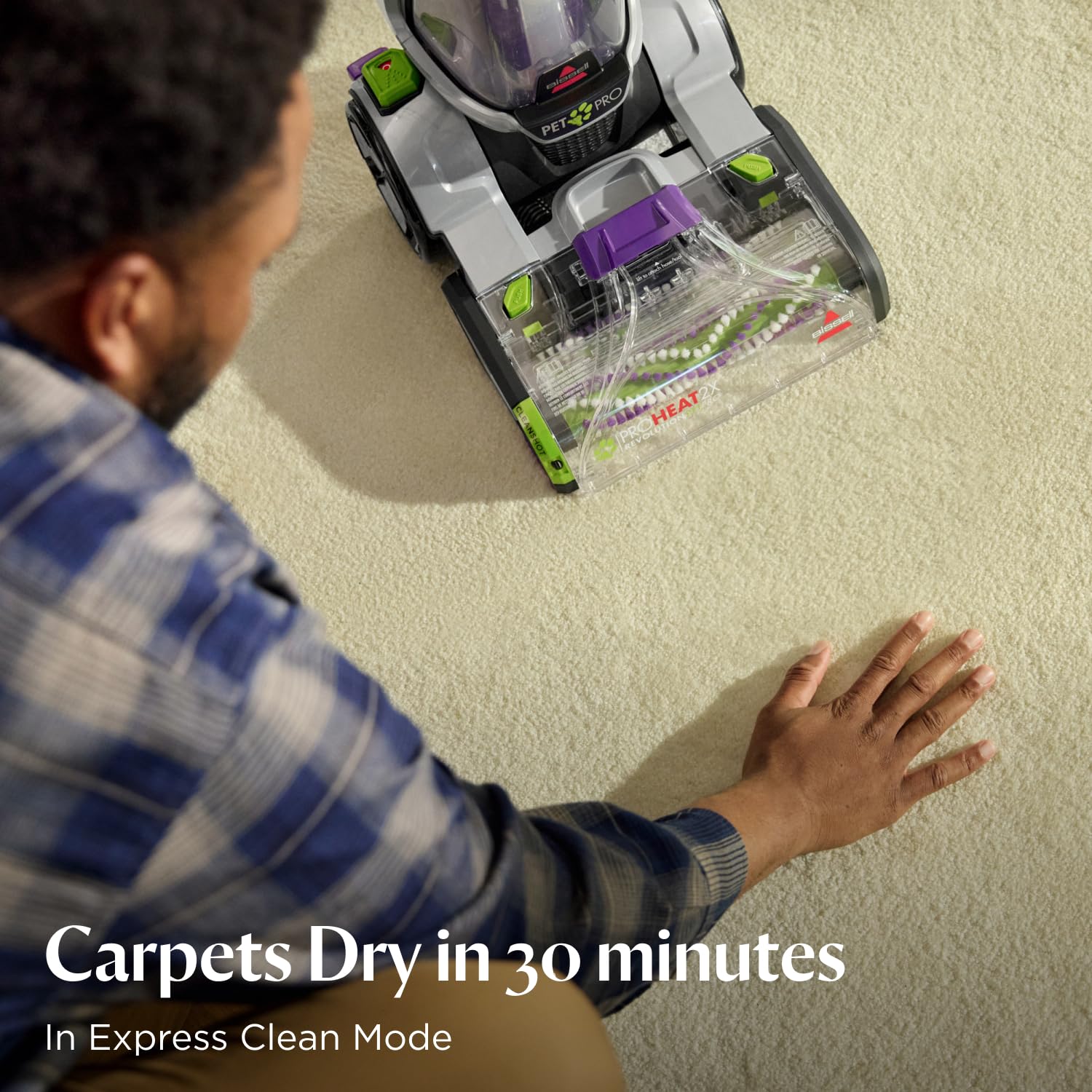 BISSELL ProHeat 2X Revolution Pet Pro, Carpet Cleaner, Upholstery Cleaner with HeatWave Technology, Carpet Washers Dry in 30 Mins, CleanShot Pre-Treater & Pet Hair Removal Tool, 20666