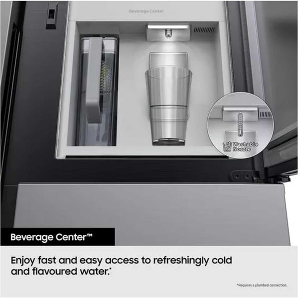 Samsung RH69CG895DS9EU fridge-freezer Freestanding 645 L Silver