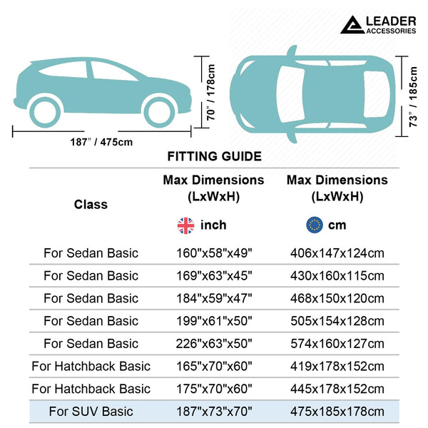 Leader Accessories Full Car Cover Premium 5 Layers Waterproof Breathable Vehicle Cover Universal Fit (Sedan-200"x61"x50",Grey,Outdoor)