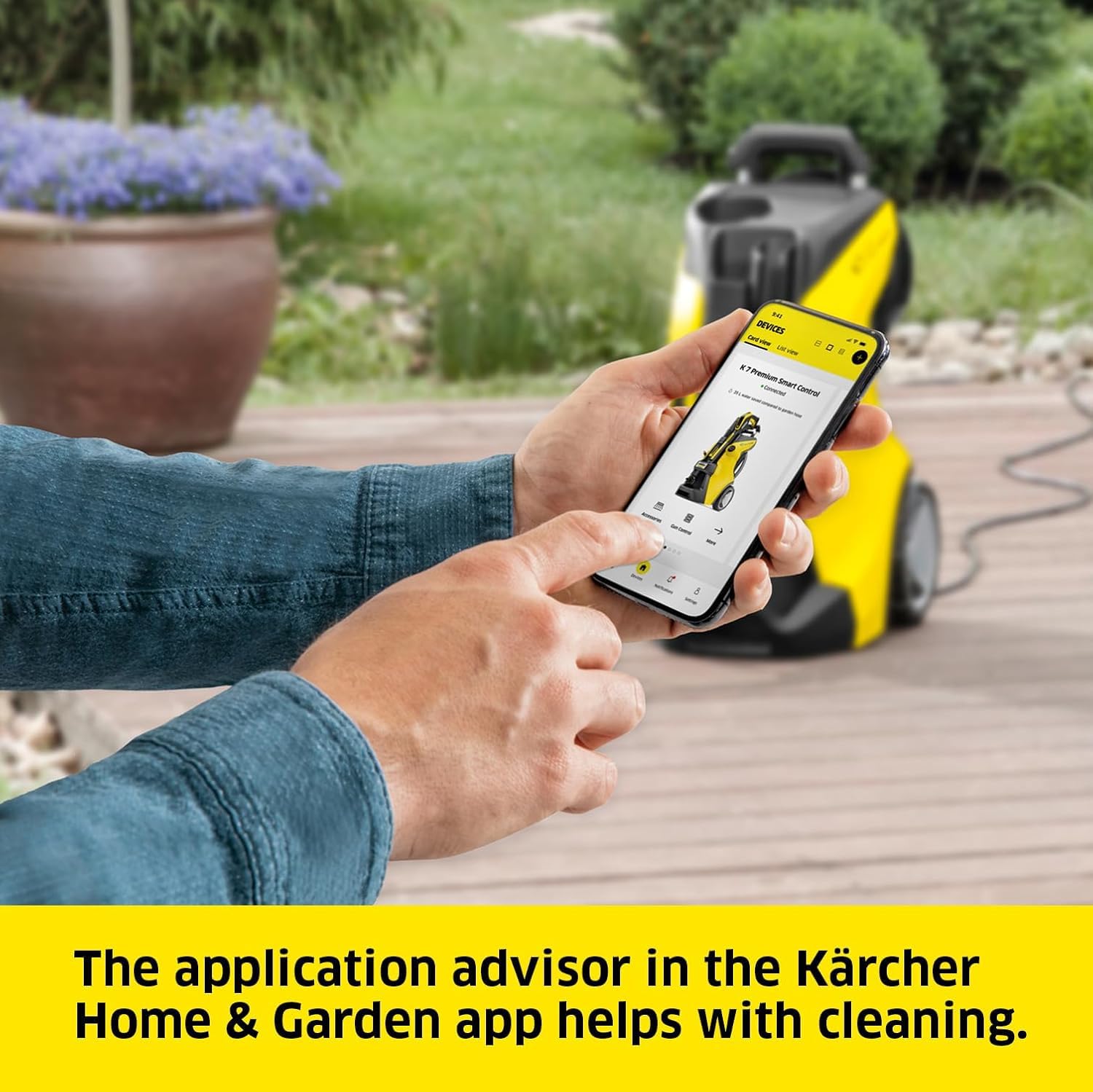 Kärcher K 4 Power Control Flex Pressure Washer, Pressure: max. 130 bar, Flow Rate: 420 l/h, Area Coverage: 30 m²/h, Water Filter, Weight: 11.5 kg, High-Pressure Flex Hose, Dirt Blaster, Spray Lance