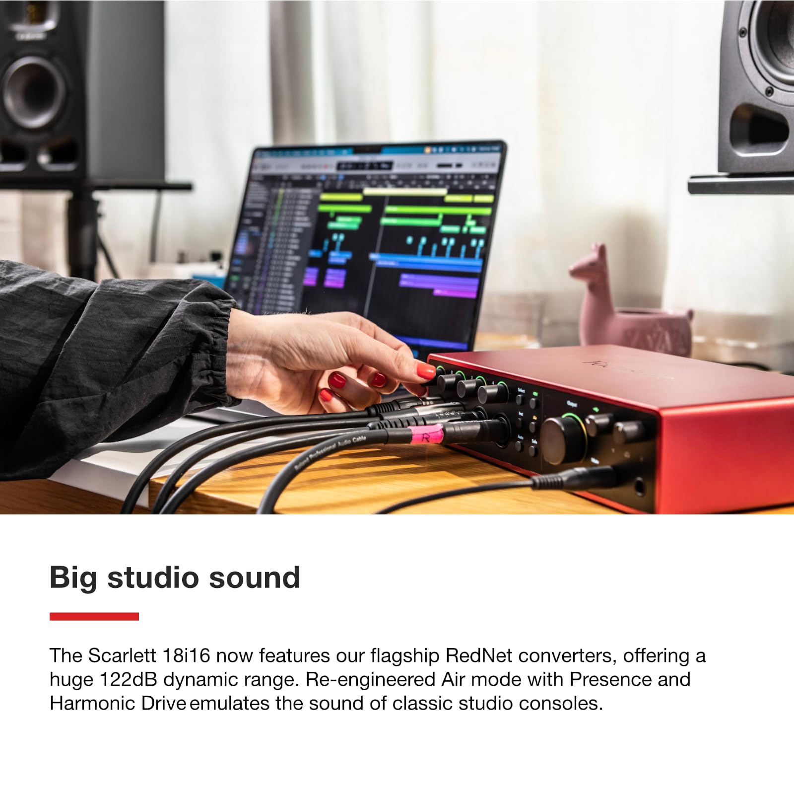 Focusrite Scarlett 2i2 4th Gen USB Audio Interface for Recording, Songwriting, Streaming and Podcasting — High-Fidelity, Studio Quality Recording, and All the Software You Need to Record
