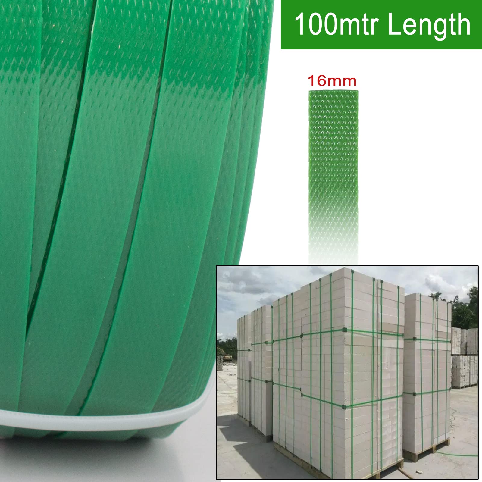 Complete Hand Pallet Packaging Strapping Kit with Tools, 200m PP Band, Metal Seals, and Edge Protectors for Secure Packing