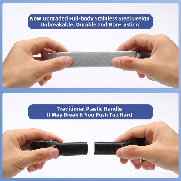 iLitLuk Drip-Free Caulking Gun Ratchet Rod Caulk Gun Applicator 15:1 Thrust Ratio Labor-Saving Lightweight Nylon Frame Cartridge Gun for 10oz/300ml Standard Caulk Tubes with Silicone Finishing Tools