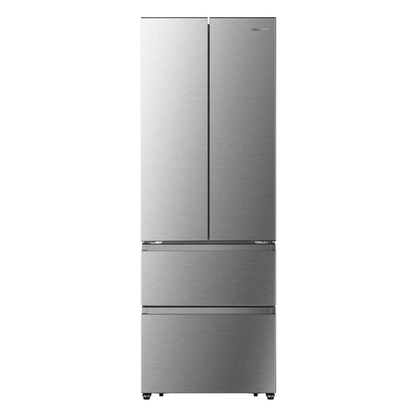 Hisense RF632N4WIE 70cm Freestanding French Door Fridge Freezer Metallic with Water Dispenser & Metal cooling 70 × 200 × 69.4 cm (W×H×D)