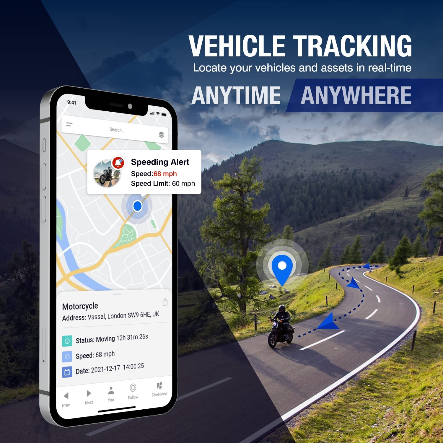 REWIRE SECURITY DB1 Lite GLONASS/GSM GPS Vehicle Tracker – Portable Real-Time Locator for Car, Truck, Van | Easy Install | Automatic Alerts | Covers 120+ countries | Low-Cost Monthly Subscription