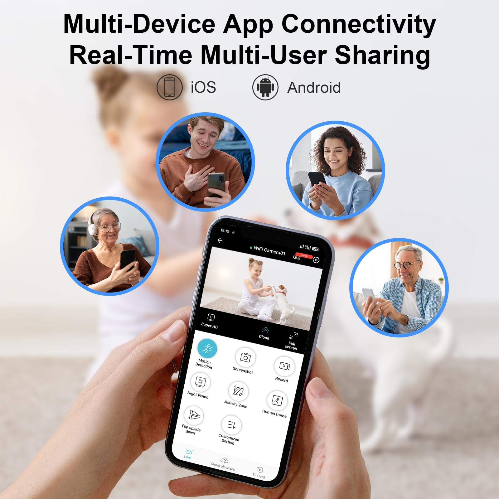 Spy Camera, Hidden Camera 4K Ultra HD with 4H Battery Life, SD Card & Cloud Storage, Motion Detection Alarm, Real-Time App Alerts, 2.4G WiFi & Night Vision for Home/Office Security