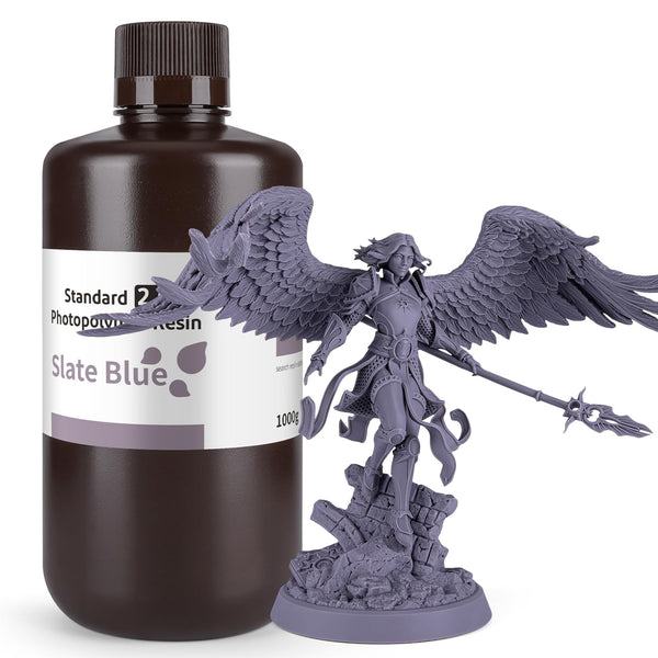 ELEGOO 8K 3D Printer Resin, Standard Photopolymer Resin 405nm UV-Curing Resin, Best for 8K/9K/12K/14K/16K LCD 3D Printer Space Grey 1000G