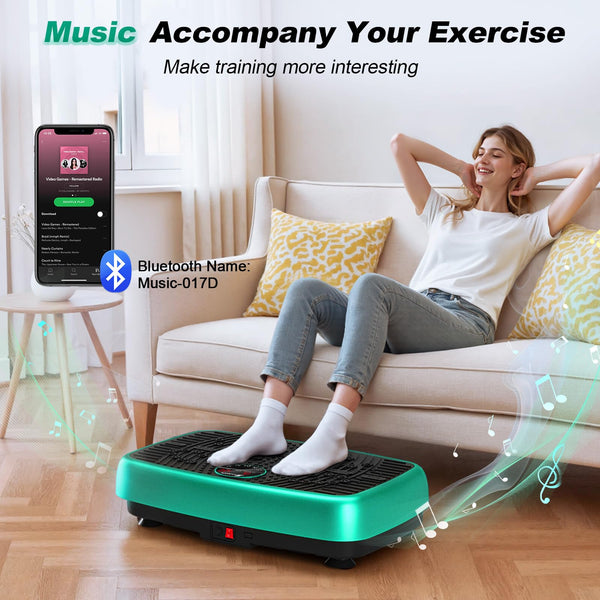 EvoSpark Vibration Plate, Vibration Plate Exercise Machine with 2025 High-Performance Dual Motor, 120 Adjustable Speeds, 450 Lbs Capacity Vibrating Plate for Lymphatic Drainage & Weight Loss