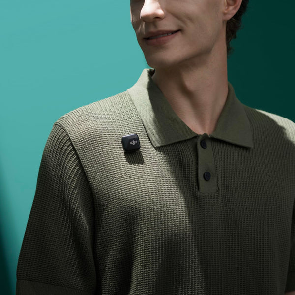 DJI Mic Mini Transmitter (Infinity Black), Wireless Lavalier Microphone, Ultralight, Detail-Rich Audio, OsmoAudio, Noise Cancelling, Clip On Bluetooth Phone Microphone for Camera/iPhone/Android