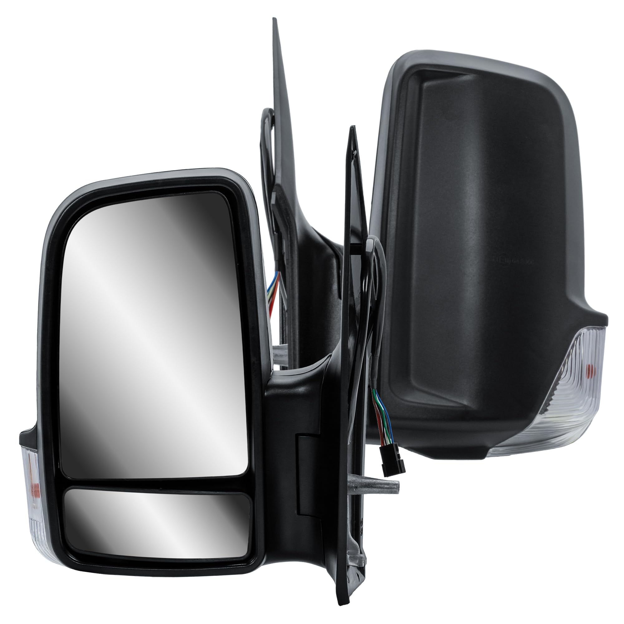 Driver Right Side Door Wing Mirror O/S Electric and Heated Short Arm Black Cover For Mercedes Sprinter VW Crafter 2006 to 2018