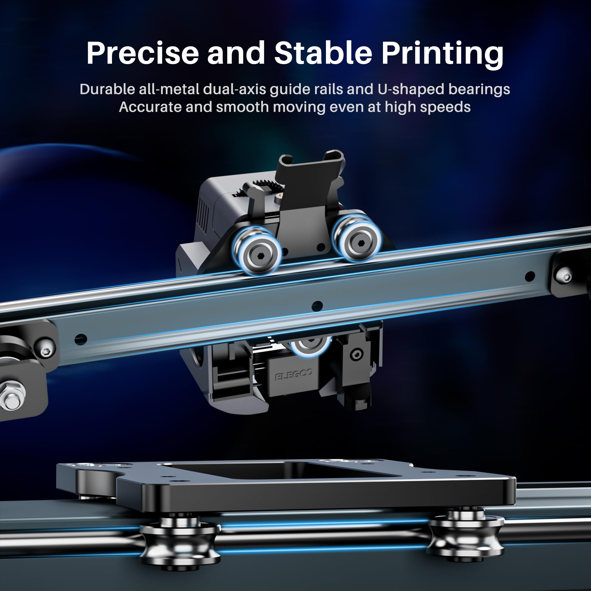 ELEGOO Neptune 4 3D Printer, 500mm/s High-Speed Fast FDM Printer with Klipper Firmware, Auto Leveling and Direct Extruder, Easy Assembly for Beginners, 225x225x265mm Printing Size